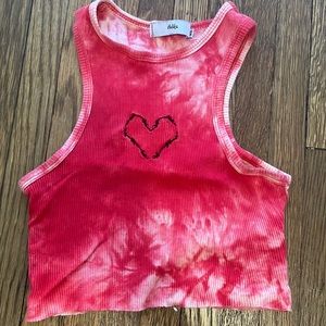 Red Adika heart tank top-